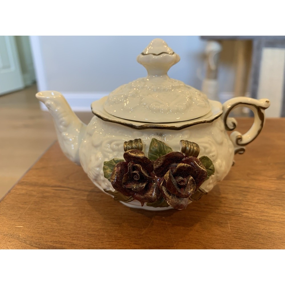 Miniature Porcelain Teapot by Cornerstone Creations